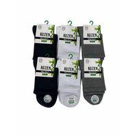 Kuzen Dikişsiz Yarım Konç Bambu Erkek Çorap 12 Adet