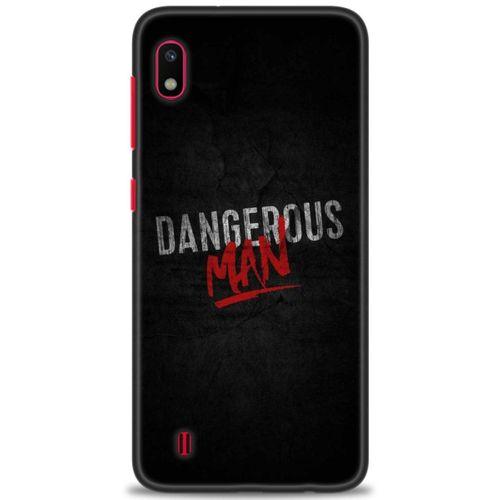 Samsung Galaxy A10 Kılıf HD Baskılı Kılıf - Dangerous Man + Tam Ekran Koruyucu