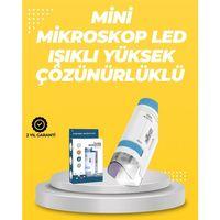 Taşınabilir Led Işıklı Cep Mikroskop – 80x–200x Büyütme