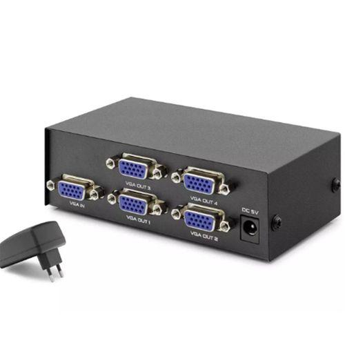 Hadron Hdx1278 4 Port Vga Splitter 200mhz 1-ın 4-out Siyah