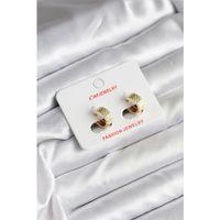 14K Gold Renk Kaplama CM Kadın Küpe