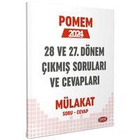 Pomem 28. ve 27. Dönem Mülakat Çıkmış Sorular ve Cevapları Data Yayınları
