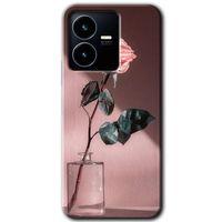 Vivo Y35s Kılıf HD Desen Baskılı Arka Kapak - Retro Gül