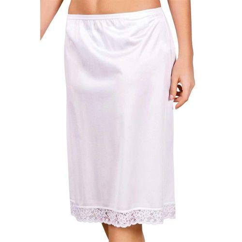 Polyamid Dantelli Diz Altı Jüpon