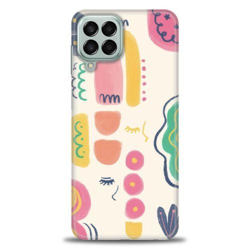 Samsung Galaxy M33 Kılıf HD Baskılı Kılıf - Çizim + Tam Ekran Koruyucu