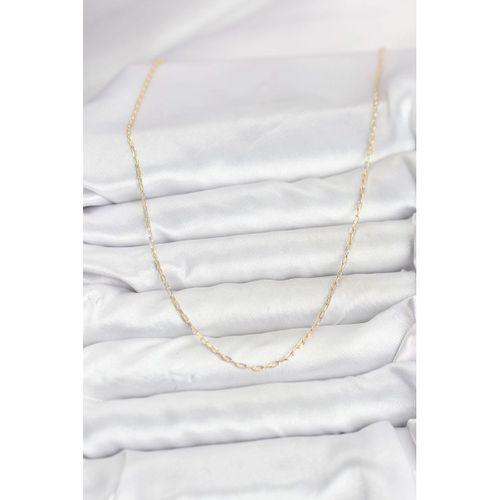 CM 14K Gold Renk Ataç Zincir Model 60 cm Kadın Kolye