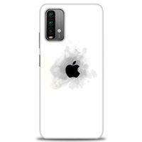 Xiaomi Redmi 9T Kılıf HD Baskılı Kılıf - Siyah Elma + Tam Ekran Koruyucu