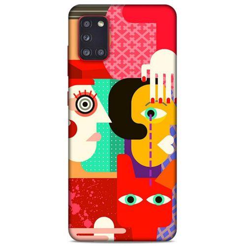 Lopard Samsung Galaxy A31 Uyumlu Kılıf Soyut Sanat (15) Baskılı Antişok Kılıf
