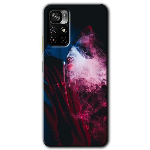 Potkal Hediye Fabrikası Poco M4 Pro 5G Kılıf HD Desen Baskılı Arka Kapak - Smoke-Man