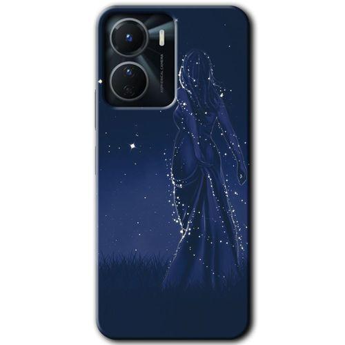 Vivo Y16 Kılıf HD Desen Baskılı Arka Kapak - Gecenin Kraliçesi