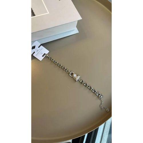 Zirkon Leopar Bileklik - Gümüş