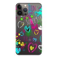 iPhone 13 Pro Uyumlu Kılıf Süper Star Baskılı Esnek TPU Silikon