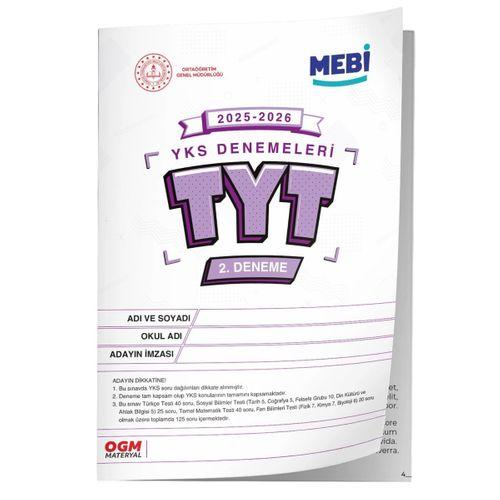 2026 ÖSYM YKS-TYT MEB ONLİNE Türkiye Geneli 2 Deneme Büyük Boy Renkli BASKI ÜCRETİ