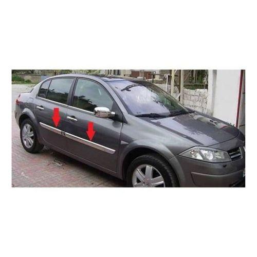 Renault Megane Uyumlu 2 Yan Kapı Çıtası 2004-2010 Paslanmaz Çelik Parça
