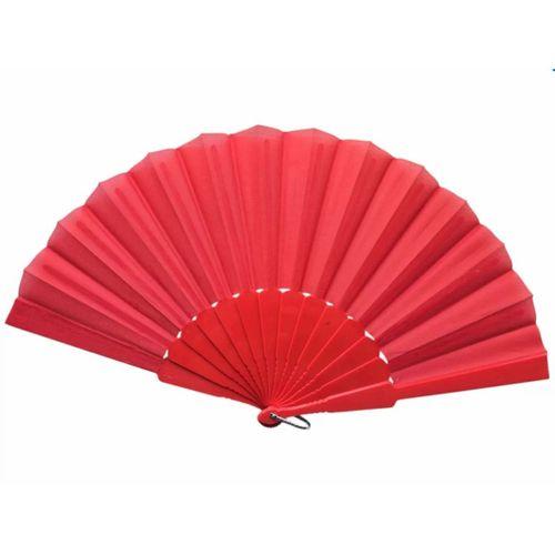 Plastik Kumaş Yelpaze 12'li Kırmızı