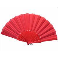 Plastik Kumaş Yelpaze 12'li Kırmızı