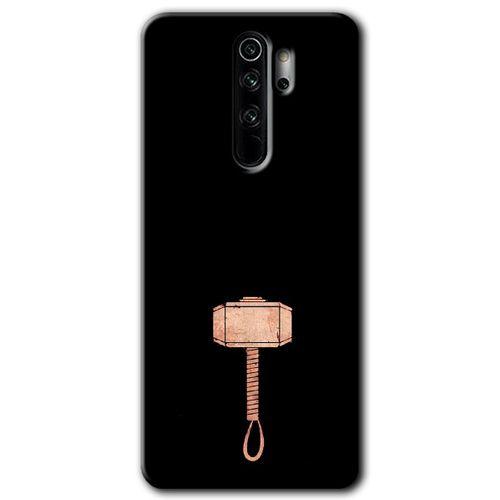 MRCİLETİSİM Xiaomi Redmi Note 8 Pro Kılıf HD Desen Baskılı Arka Kapak + Temperli Cam - Thor Çekiç