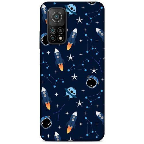 Xiaomi Mi 10T 5G Uyumlu Kılıf Mavi Delisi (22) Tam Koruma Kılıfı Astronot