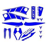 YAMAHA Yamaha Mt07 2014 - 2017 Uyumlu Mavi Sticker Set