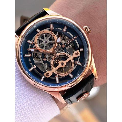 Raymond Nişan Ve Damatlara Özel Deri Kordon 2 Yıl Garantili Otomatik Erkek Kol Saati+Bileklik RMD.M6