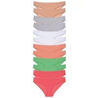 12 Adet Süper Eko Set Likralı Kadın Slip Külot Set 6