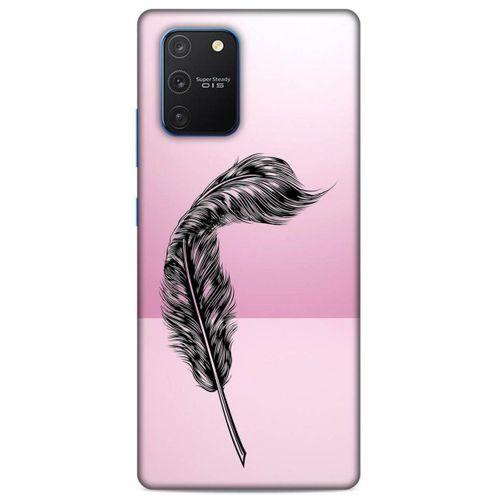 Lopard Samsung Galaxy S10 Lite Uyumlu Kılıf Tattoo's (29) Arka Koruma Kılıfı Tüy Dövmesi