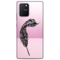 Lopard Samsung Galaxy S10 Lite Uyumlu Kılıf Tattoo's (29) Arka Koruma Kılıfı Tüy Dövmesi