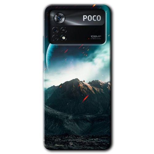Potkal Hediye Fabrikası Poco x4 Pro Kılıf HD Desen Baskılı Arka Kapak - Uzay Gökyüzü