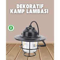 Dekoratif Ve Fonksiyonel Taşınabilir Kamp Gece Lambası