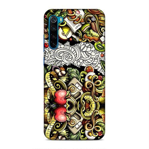 Xiaomi Redmi Note 8T Kılıf Diyet Doodle Arka Kapak Silikon Koruma Full Koruyucu