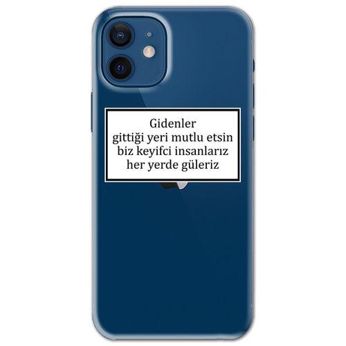 Iphone 12 Kılıf HD Yazı Baskılı Silikon Arka Kapak - Yazı 4