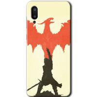 MRCİLETİSİM Samsung Galaxy A02 Kılıf Baskılı Kapak - Dragon Hunter 1 +Tam Kaplayan Mat Seramik