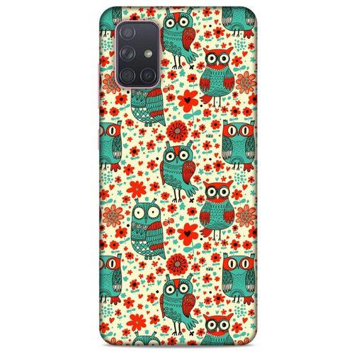 Baykuşlar (14) Desenli Silikon Kapak Telefon Kabı Samsung Galaxy A71 Kılıf