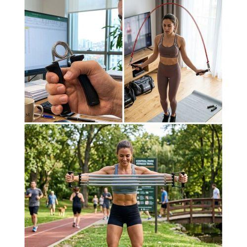 Ev Fitness Seti Kardiyo Ve Kas Geliştirme Egzersiz Seti