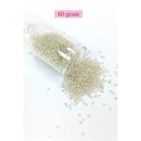 Dökme Cam Kum Boncuk (11/0) 2 mm - 60 Gram -  Şeffaf - BNC069