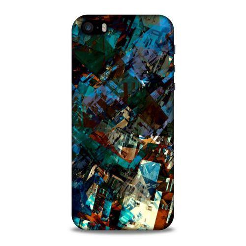 Lopard Apple iPhone SE Uyumlu Kılıf Soyut Sanat (36) Desenli Glitter Kılıf