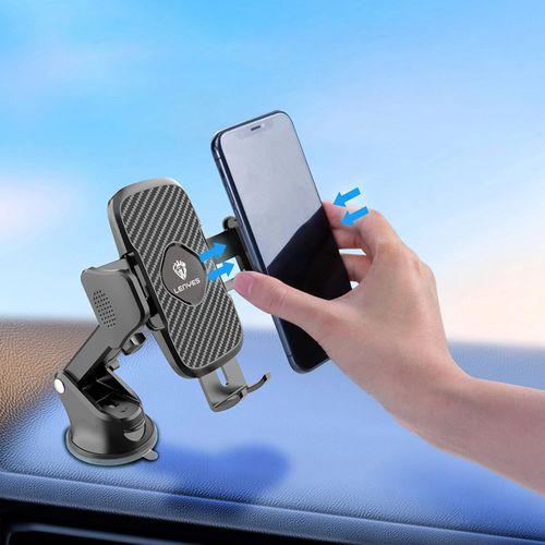Lenyes CR121 Sarsıntı Önleyici 360° Derece Dönebilen Teleskopik Vantuzlu Tasarım Araç Telefon Tutucu