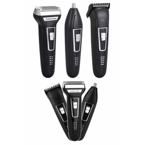 3'lü Set Saç Sakal Kesme Traş Makinesi Burun Kılı Alma Tıraş Makinesi