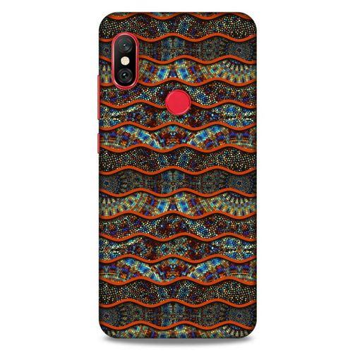 Xiaomi Mi A2 Lite Kılıf Baskılı Özel Seri Taşlı (35) Fit Design Kılıf