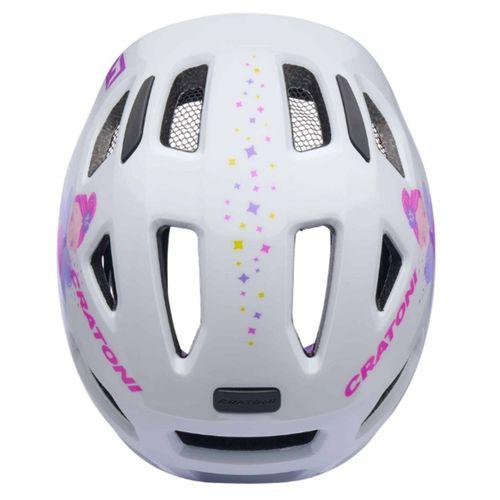 Kask Çocuk Maxster Fay White Glossy Cratoni S-M