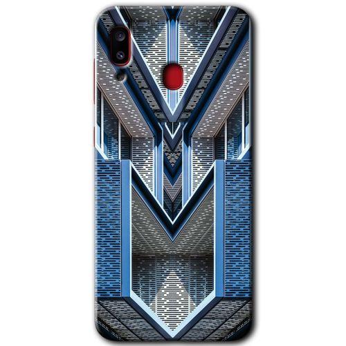 Potkal Hediye Fabrikası Samsung Galaxy A20 Kılıf HD Desen Baskılı Arka Kapak - Retro Building