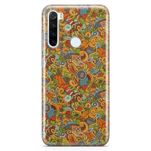 Xiaomi Redmi Note 8 Kılıf Doodle Piknik Seti Arka Kapak Koruma Desenli Full Koruyucu