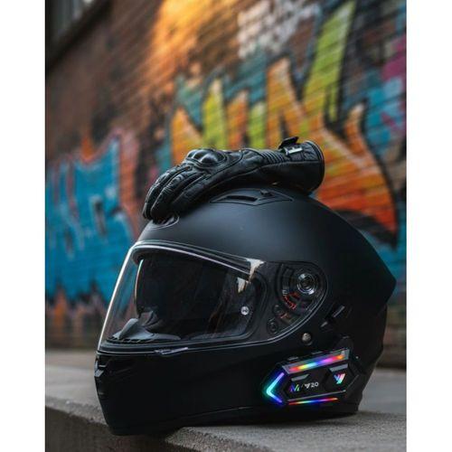 Intercom Mesafeli Ipx6 Suya Dayanıklı Kask Kulaklık Sistemi