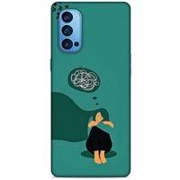 Oppo Reno 4 Pro Kılıf Depresyon (11) Tam Koruma Siyah Gri