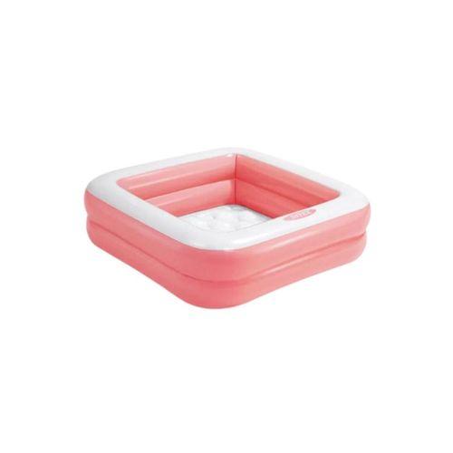Mini Kare Havuz 86x86x25 cm-Yumuşak Tabanlı Bebek Havuzu-El Pompası
