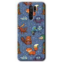 Xiaomi Redmi 9 Kılıf Baskılı Arka Kapak - Animals Funny +Tam Ekran Koruyucu