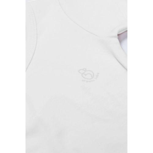 Organik Natural Basic Style Kruvaze Uzun Kol Body BS17102 Beyaz