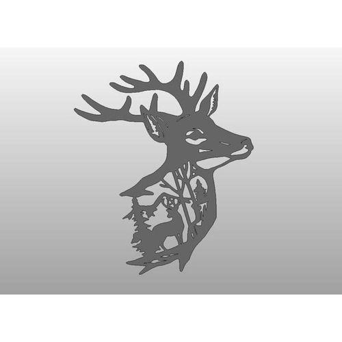 Noel Ren Geyiği Silueti 1 (Bu ürün Sadece Plastik parçadır - Almadan Önce Soru Sorabilirsiniz)