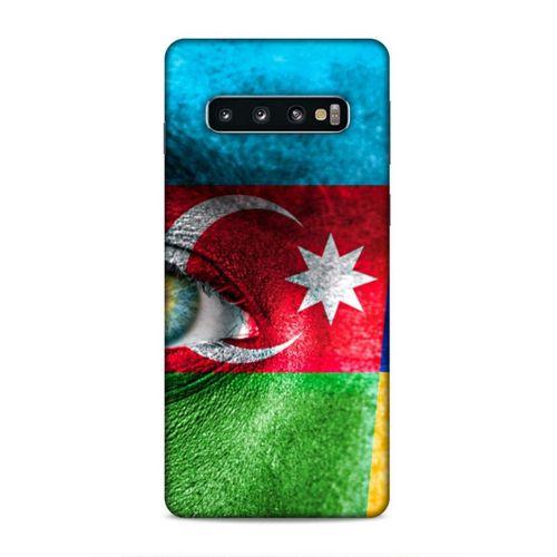 Samsung Galaxy S10 Uyumlu Kılıf Azarbaijan (42) Rugged Armor Kılıf Göz Bayrak