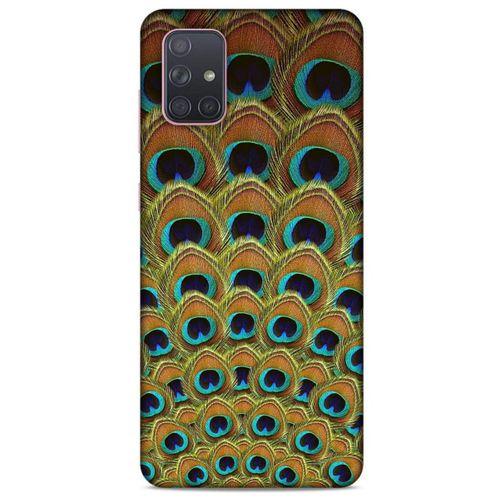 Samsung Galaxy A71 Kılıf Desenli Özel Seri Tüyler (4) Koruma Kılıfı